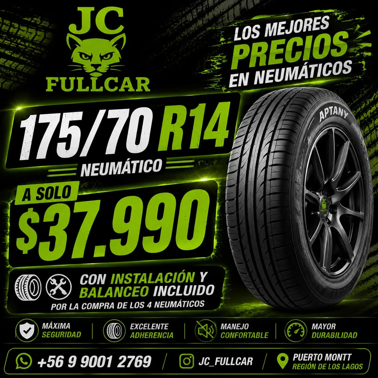 Oferta de neumático Fortune 175 70 R14