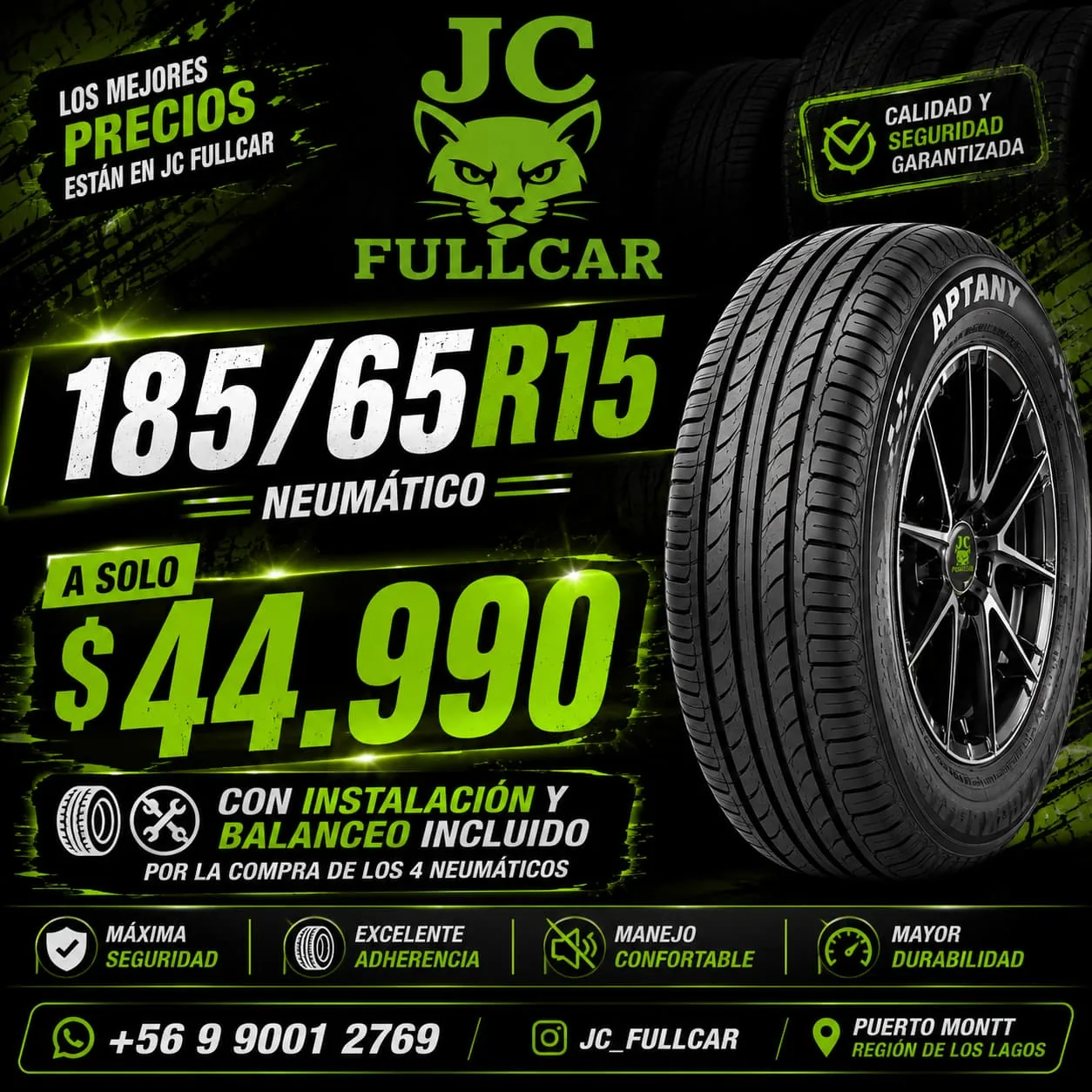 Oferta de neumático Fortune 185 65 R15