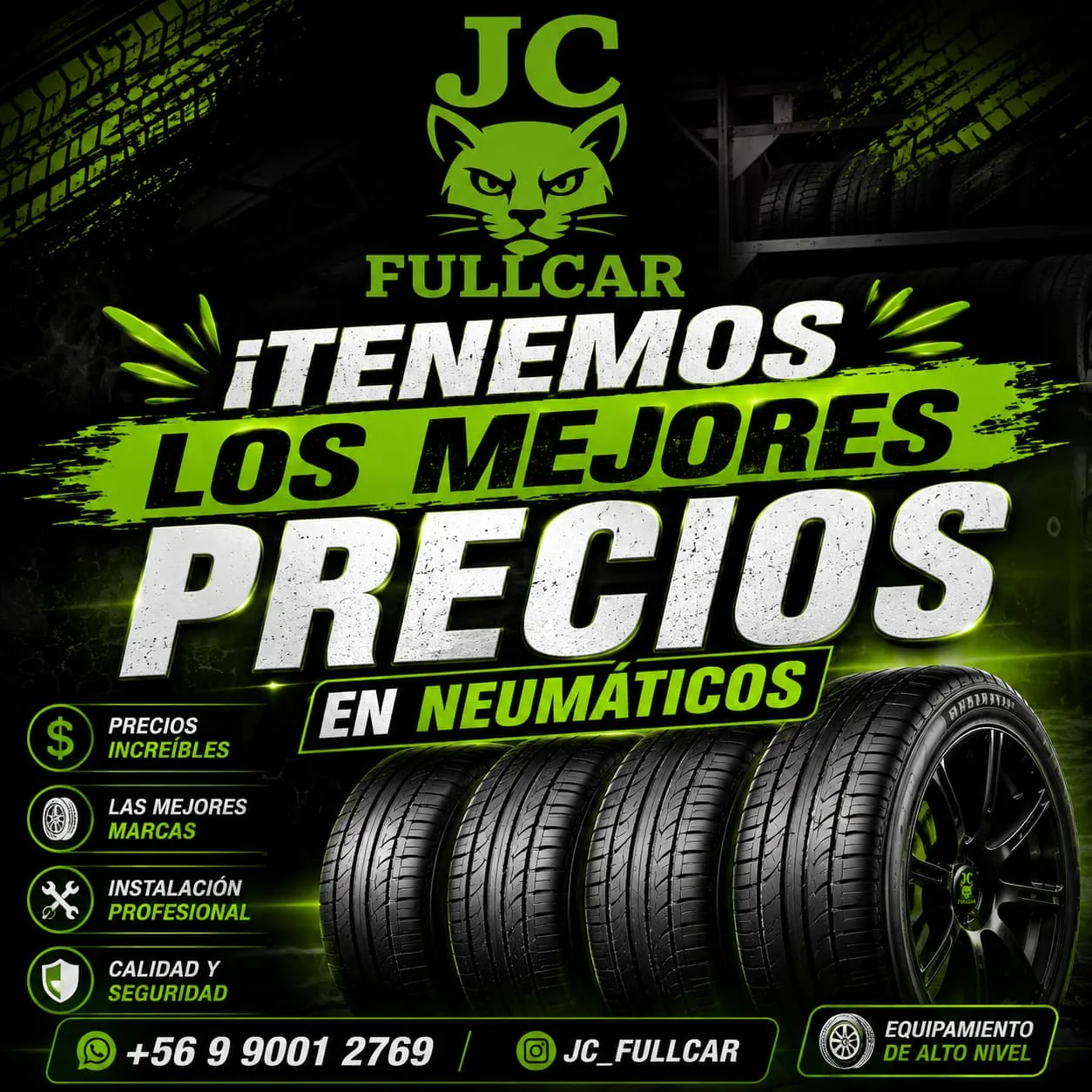 Publicación de los mejores precios en neumáticos de JC Full Car